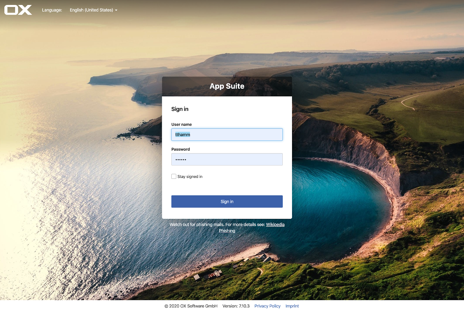 Picture theme example